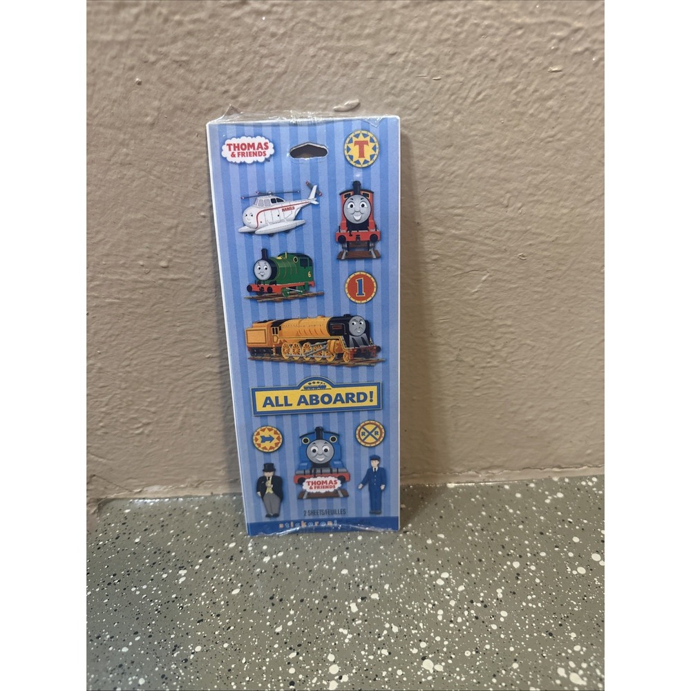 Vintage NEW Thomas Friends Hallmark‎ Stickeroni 2 Sheets Sealed 2006 Gullane